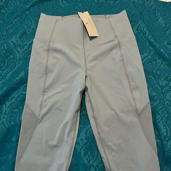 NWT Sweaty Betty gray Power leggings high rise size extra large - Picture 2 of 8